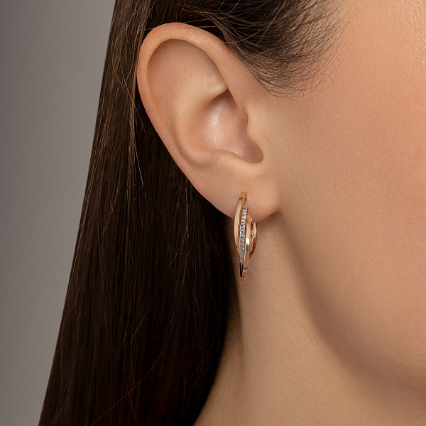 Золотые серьги (арт. 104963/20кб) – изображение 2