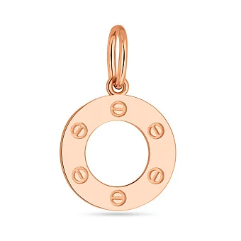 Золота підвіска без каміння (арт. 424578)