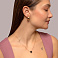 Золотое колье Клевер с ониксом (арт. 361496/10о) – изображение 3