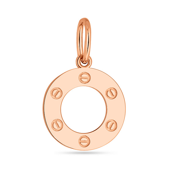 Золота підвіска без каміння (арт. 424578) – зображення 1