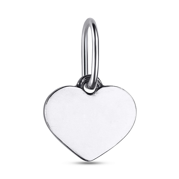 Срібна підвіска «Сердечко» (арт. 7903/3060-ч) – зображення 1
