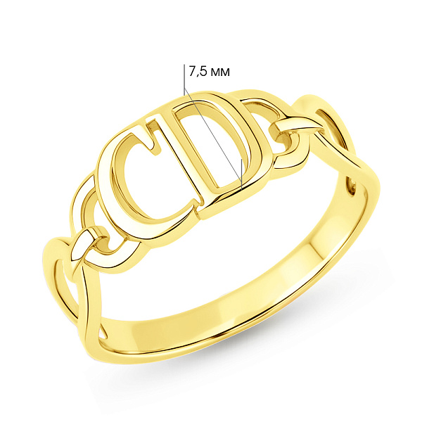 Золота каблучка (арт. 155944ж) – зображення 2