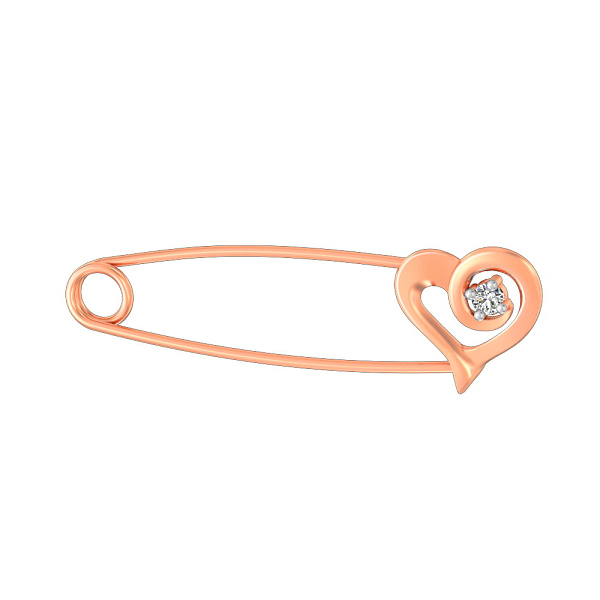 Золотая булавка с фианитом (арт. 360084) – изображение 1