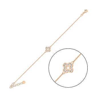 Золотой браслет с бриллиантами (арт. Б011578015)