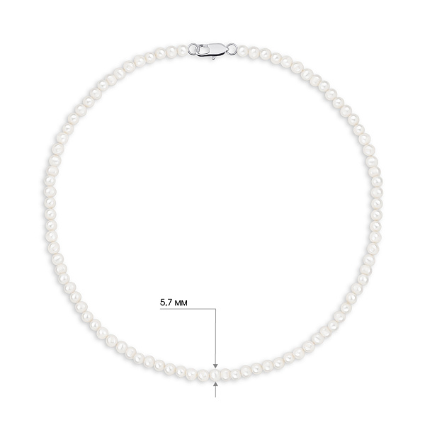 Намисто з культивованих перлин (арт. 9016/250жб) – зображення 2