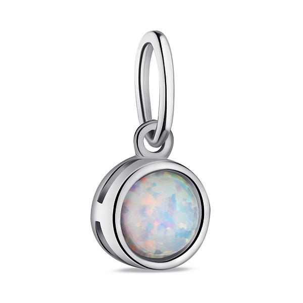 Сереряная подвеска с опалом (арт. 7503/П2ОпБ/1166) – изображение 1
