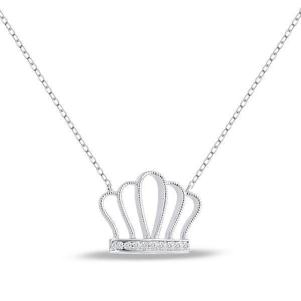 Кольє з білого золота з діамантами (арт. Ц341302005б) – зображення 1