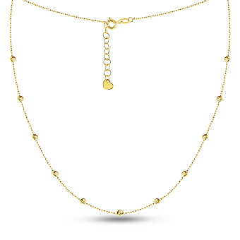 Золотое колье с шариками (арт. 360178ж)