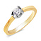 Каблучка на заручини з золота з фіанітом (арт. 151733ж) – зображення 1