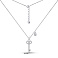 Серебряное колье Ключик с фианитами (арт. 7507/2223) – изображение 3