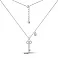 Серебряное колье Ключик с фианитами (арт. 7507/2223) – изображение 3