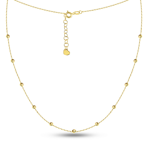 Золотое колье с шариками (арт. 360178ж) – изображение 1