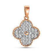 Кулон из красного золота с фианитами (арт. 441397)