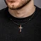 Нательный крестик с распятием из золота (арт. 501576кбм) – изображение 2