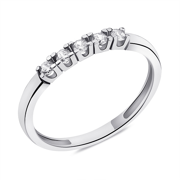 Кольцо из серебра с фианитами (арт. 7501/1459К) – изображение 1