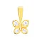 Подвес из желтого золота "Бабочка" (арт. 440444ж) – изображение 1