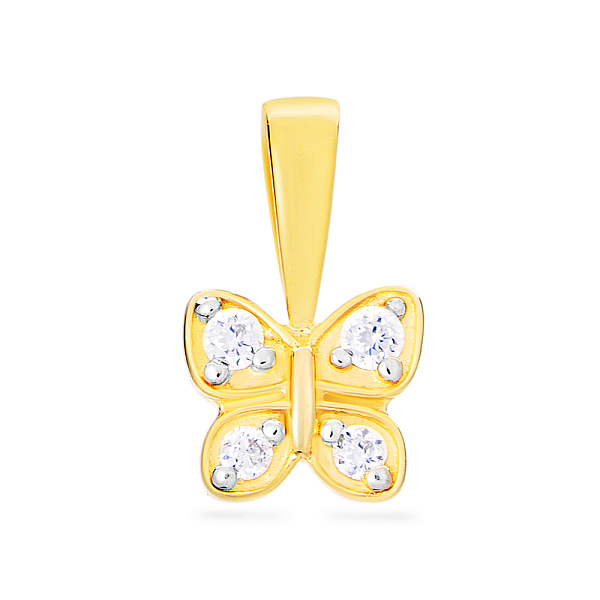 Подвес из желтого золота "Бабочка" (арт. 440444ж) – изображение 1