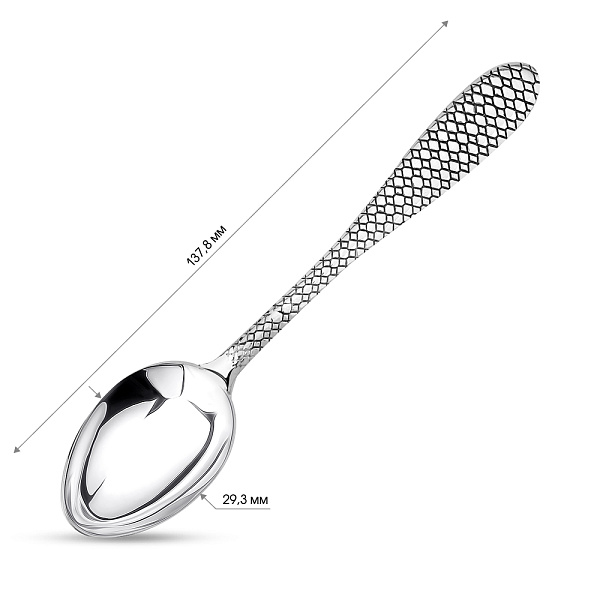 Серебряная чайная ложка (арт. 7922/8100549) – изображение 2