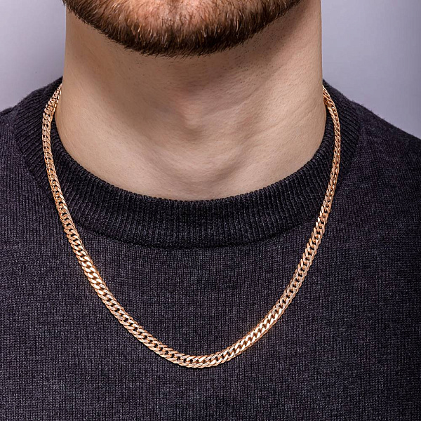 Цепочка из красного золота плетения Ромб (арт. ц303036п) – изображение 2