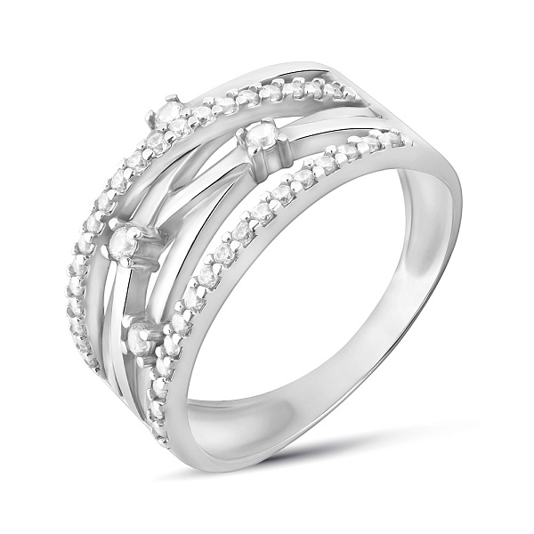 Кольцо Синергия золотое с фианитами (арт. 140531б) – изображение 1