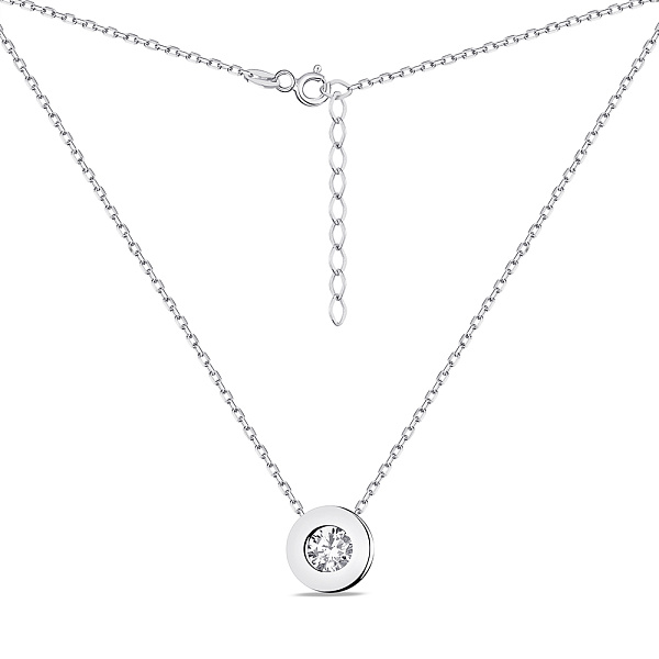 Кольє зі срібла з фіанітом (арт. 7507/1836) – зображення 2