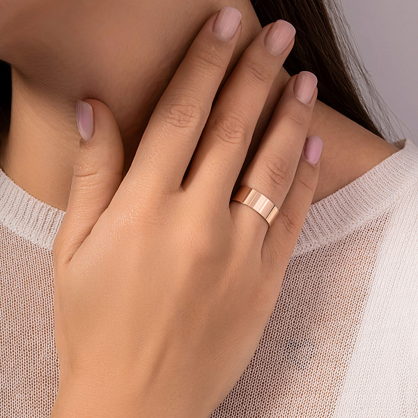 Класична широка обручка золота (арт. 239001) – зображення 4