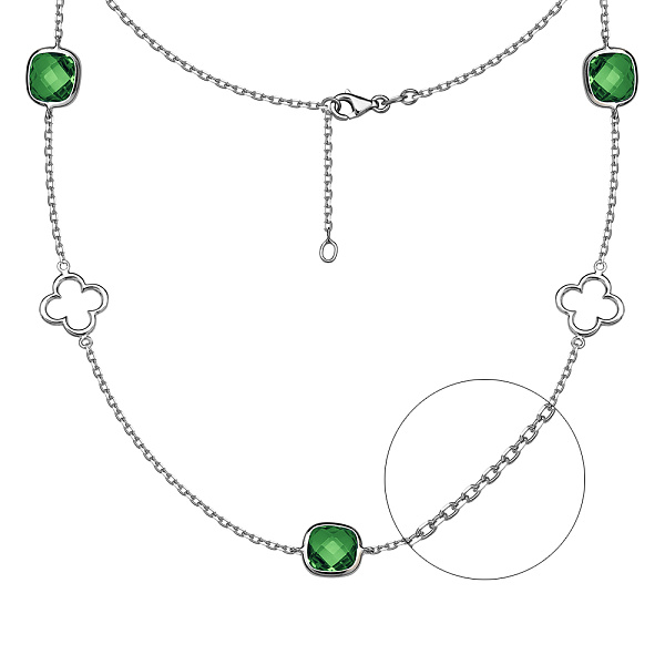 Кольє Imago з білого золота з кварцом (арт. 351221бПкз) – зображення 1