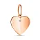 Подвес Сердце из красного золота с одним фианитом (арт. 424504) – изображение 1