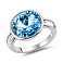 Серебряное кольцо с альпинитами и фианитами (арт. 7501/91-0042аг)