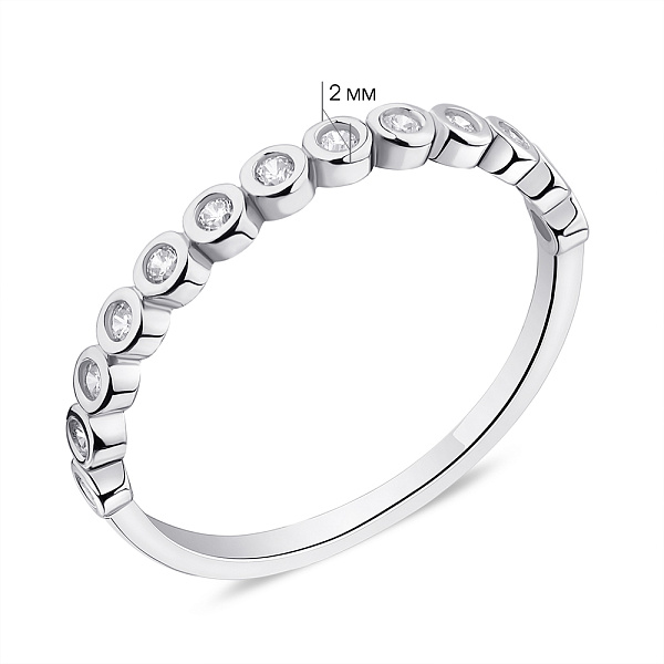 Кольцо из серебра с фианитами (арт. 7501/6310) – изображение 2