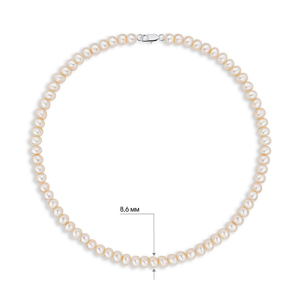 Бусы из культивированного розового жемчуга (арт. 9016/247жр) – изображение 2