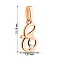 Золотая подвеска Букв  Е» с фианитом (арт. 440624) – изображение 3
