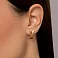 Серьги из желтого золота (арт. 108713жм) – изображение 4