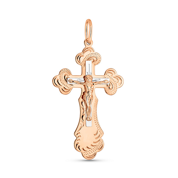 Золотий хрестик з розп'яттям (арт. 525901) – зображення 1