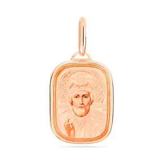 Золота ладанка іконка Миколай Чудотворець (арт. 400901рц)