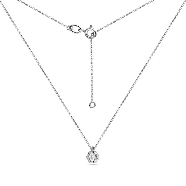 Золоте кольє з діамантами (арт. Ц011285010б) – зображення 2