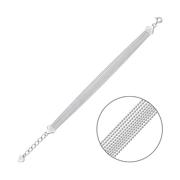 Массивный серебряный браслет (арт. 7509/3081/4) – изображение 1