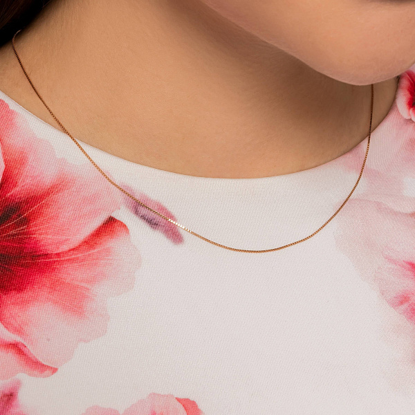 Цепочка из красного золота плетения Венецианское (арт. ц304603з) – изображение 3