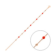 Золотой браслет с ониксом (арт. 326913ок)