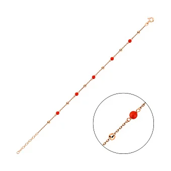 Золотий браслет з оніксом (арт. 326913ок)