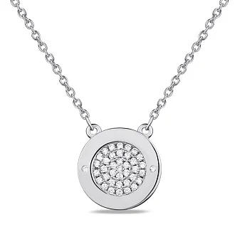 Срібне кольє з фіанітами (арт. 7507/1757)