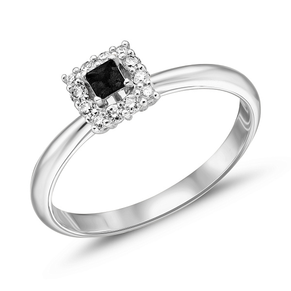 Золотое кольцо с бриллиантами (арт. 1190372202ч) – изображение 1