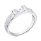 Серебряное кольцо с одним фианитом (арт. 7501/К2Ф/900-17,5) – изображение 1