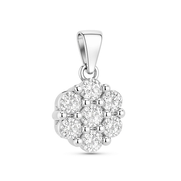 Серебряный кулон с фианитами (арт. 7503/4858) – изображение 1