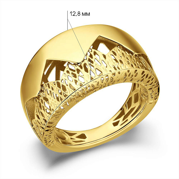 Каблучка з жовтого золота  Francelli (арт. е156649ж) – зображення 4