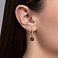 Золотые серьги Francelli Фиалки (арт. 1091788/20жмлн) – изображение 2