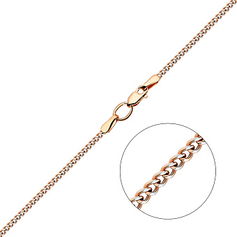 Цепочка из золота с родированием плетения Панцирное (арт. 301001р)