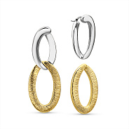 Сережки з жовтого і білого золота Francelli (арт. е1091884бж)