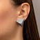 Серьги из белого золота Francelli (арт. е1091995б) – изображение 2