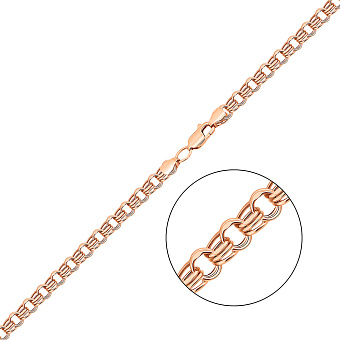 Золотая цепочка плетения Бисмарк тройной (арт. 300415)